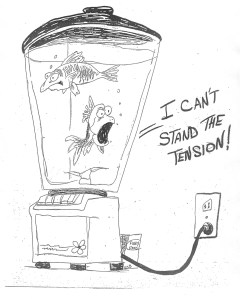 If worry and anxiety is your habit, you might begin to feel like the poor fish in the blender.